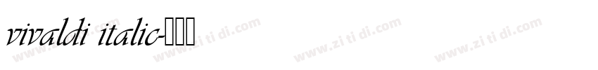 vivaldi italic字体转换